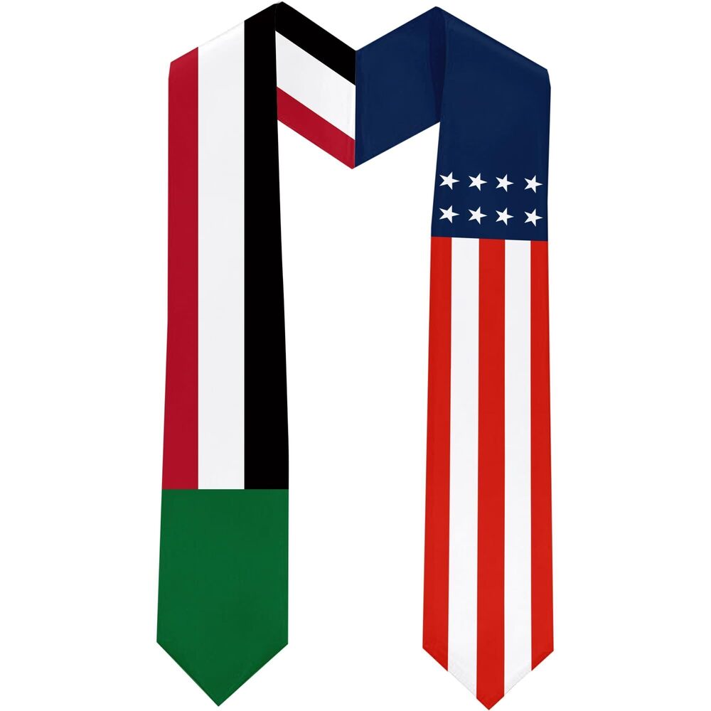 2601 Sudan Flag International Students Graduation Sash Stole Scarves 180 X